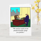 Funny National Boss's Day Wenskaart Kaart (Gele Bloem)