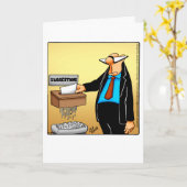 Funny National Boss's Day Wenskaart Kaart (Gele Bloem)