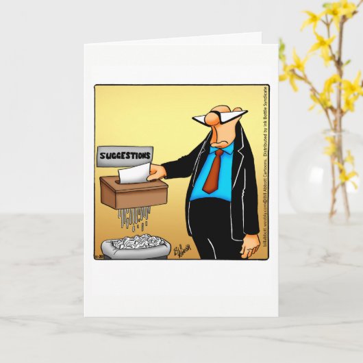 Funny National Boss's Day Wenskaart Kaart (Gele Bloem)