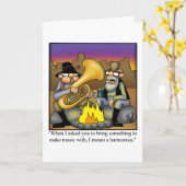 Funny National Cowboy Day Wenskaart Kaart (Gele Bloem)