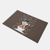 Funny Native American kerstboomversieringen Deurmat (Schuin)