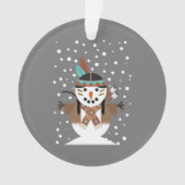 Funny Native American kerstboomversieringen Ornament (voorkant)