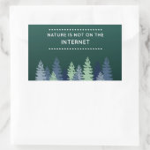 Funny Natuur en Internet Quote Rechthoekige Sticker (Tas)