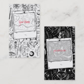 Funny Natuur van het model van "Life Sketchnotes"  Visitekaartje (Voorkant / Achterkant)