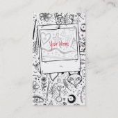 Funny Natuur van het model van "Life Sketchnotes" Visitekaartje (Voorkant)