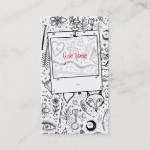 Funny Natuur van het model van "Life Sketchnotes"  Visitekaartje