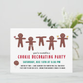 Funny Naughty Adult Cookie Decorting Party Kaart (Staand voorkant)