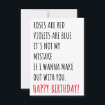 Funny Naughty Birthday Gift Kaart voor hem en haar<br><div class="desc">Wie houdt er niet van om verjaardagsgeschenken en verrassingen te ontvangen, niet? Als je op zoek bent naar grappige cadeauideeën voor verjaardagen, zal deze vieze en stoute verjaardagskaart met citaten of berichten je zeker interesseren. Kan een perfect verjaardagscadeau zijn voor hem, voor echtgenoot, voor jongens, voor mannen, voor vrienden, voor...</div>