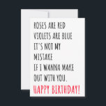 Funny Naughty Birthday Gift Kaart voor hem en haar<br><div class="desc">Wie houdt er niet van om verjaardagsgeschenken en verrassingen te ontvangen, niet? Als je op zoek bent naar grappige cadeauideeën voor verjaardagen, zal deze vieze en stoute verjaardagskaart met citaten of berichten je zeker interesseren. Kan een perfect verjaardagscadeau zijn voor hem, voor echtgenoot, voor jongens, voor mannen, voor vrienden, voor...</div>