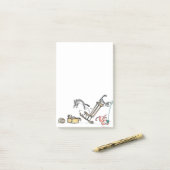 Funny Naughty Cats Post-it® Notes (Op bureau)