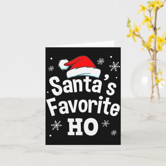 Funny Naughty Dirty Adult Pajama Christmas Tee Men Kaart (Gele Bloem)