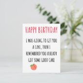 Funny Naughty Dirty Happy Birthday Card Feestdagenkaart (Staand voorkant)