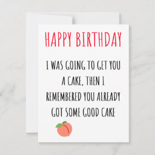 Funny Naughty Dirty Happy Birthday Card Feestdagenkaart