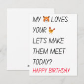 Funny Naughty Dirty Happy Birthday Gifts Feestdagenkaart (Voorkant / Achterkant)