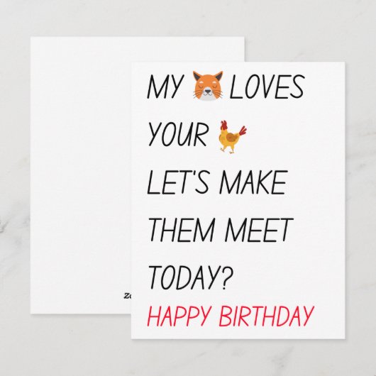 Funny Naughty Dirty Happy Birthday Gifts Feestdagenkaart (Voorkant / Achterkant)