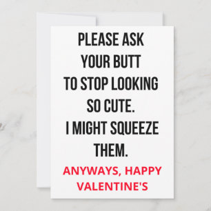 Funny Naughty Dirty Valentijns Card Feestdagenkaart