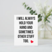 Funny Naughty Dirty Valentijnsdag card Feestdagenkaart (Staand voorkant)