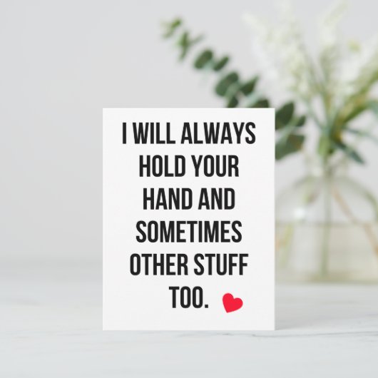 Funny Naughty Dirty Valentijnsdag card Feestdagenkaart (Staand voorkant)