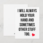 Funny Naughty Dirty Valentijnsdag card Feestdagenkaart (Voorkant / Achterkant)