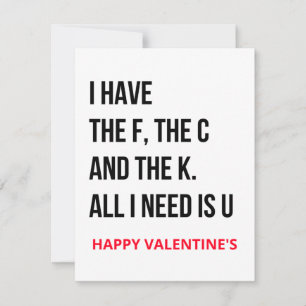 Funny Naughty Dirty Valentijnsdag card Feestdagenkaart