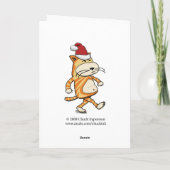 Funny Naughty Dogs Kerstmis Feestdagen Kaart (Achterkant)