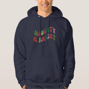 Funny Naughty en Bright Kerstmis Hoodie