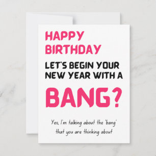 Funny Naughty Happy Birthday Card voor hem en haar Feestdagenkaart