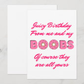 Funny Naughty Happy Birthday Gift Feestdagenkaart (Voorkant / Achterkant)