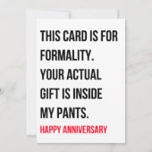 Funny Naughty Happy Jubileum Kaart (Voorkant)