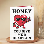 Funny Naughty Heart Valentijnsdag Happy Birthday Bedankkaart<br><div class="desc">Op zoek naar een unieke manier om je liefde en humor uit te drukken aan je partner? Ons grappige hart wenskaart is de perfecte keuze voor uw man of vrouw op zijn of haar verjaardag of Valentijnsdag! Pas het aan door je eigen persoonlijke bericht toe te voegen. Design heeft een...</div>