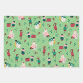 Funny Naughty Holiday Wrapping Paper Flat Sheets (Voorkant 2)