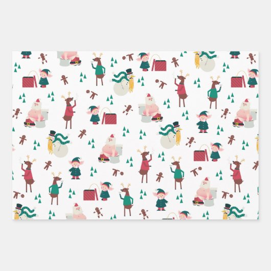 Funny Naughty Holiday Wrapping Paper Flat Sheets (Voorkant)