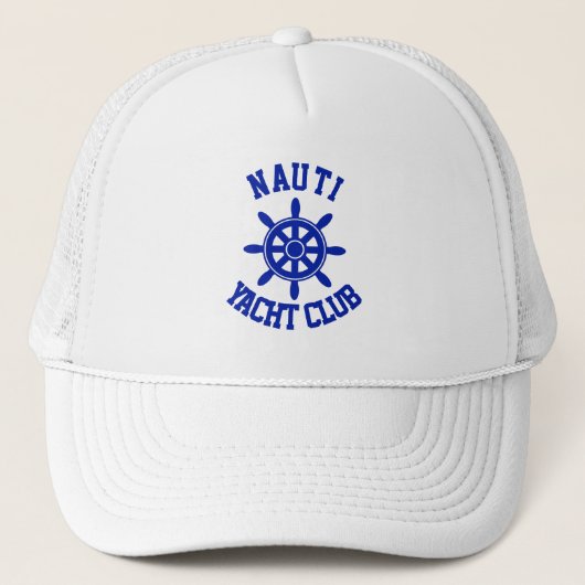 Funny naughty jachtclub trucker hat trucker pet (Voorkant)