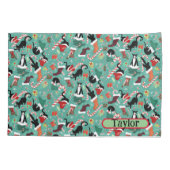 Funny Naughty Kerstkat Aangepersonaliseerde Kinder Kussensloop (Achterkant)