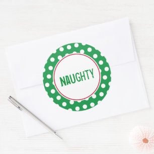Funny Naughty Label Stickers met kerstcadeaus