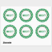 Funny Naughty Label Stickers met kerstcadeaus (Vel)