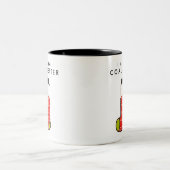 Funny Naughty List Kerstmis Tweekleurige Koffiemok (Center)