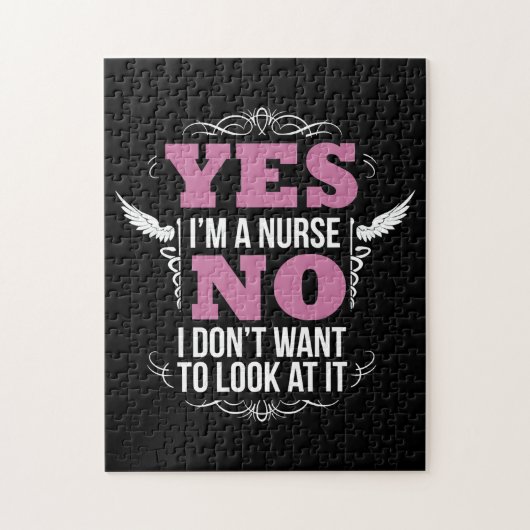 Funny Naughty Nurse Hilarious nursing with a sassy Legpuzzel (Verticaal)