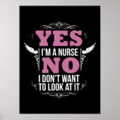 Funny Naughty Nurse Hilarious nursing with a sassy Poster (Voorkant)
