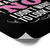 Funny Naughty Nurse Hilarious nursing with a sassy Poster (Hoek)