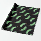 Funny Naughty Pickle kerstboomschilderpatroon Cadeaupapier (Uitgerold)