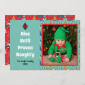 Funny Naughty Retro kerstfoto Feestdagenkaart (Voorkant / Achterkant)