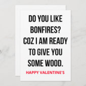 Funny Naughty Valentijnsdag Card Feestdagenkaart (Voorkant / Achterkant)