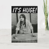 FUNNY NAUGHTY VROUW BIRTHDAY HUGE KAART (Voorkant)