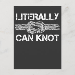 Funny Nautical Boating Quote voor Sailboat Captain Briefkaart