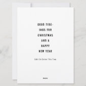 Funny Nautical Sailboat Christmas Feestdagenkaart (Achterkant)