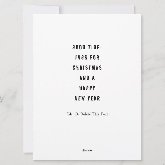 Funny Nautical Sailboat Christmas Feestdagenkaart (Achterkant)