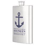 Funny Naval Drunken Sailor Zee Shanty Nautical Flacon (Links)