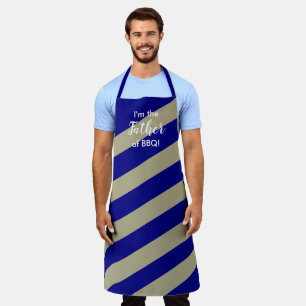 Funny Navy Blue en Sage Green Striped Schort