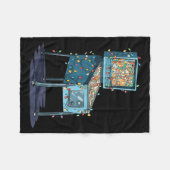 Funny Nball Machine Christmas Graphics Lights Love Fleece Deken (Voorkant (Horizontaal))